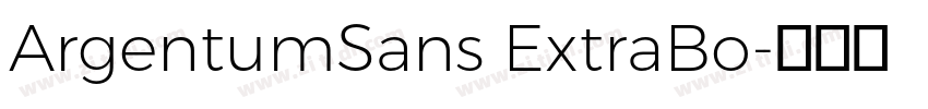 ArgentumSans ExtraBo字体转换